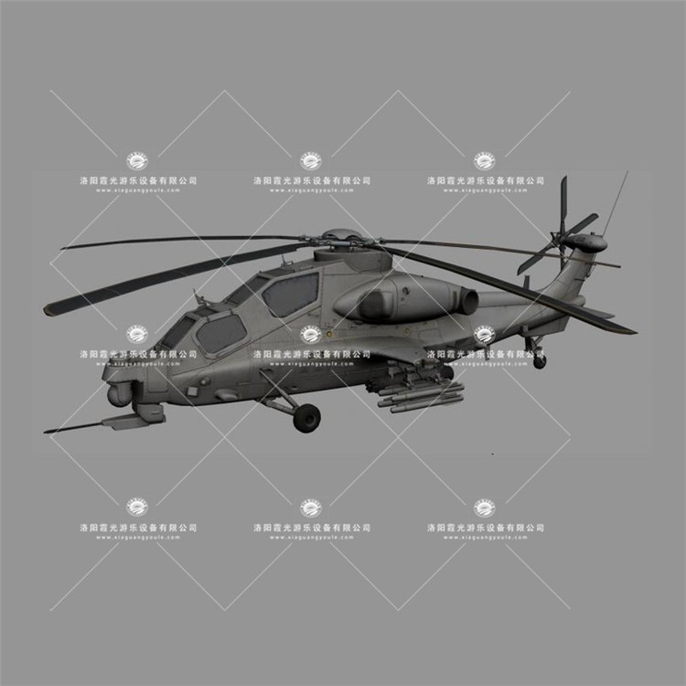 潘集武装直升机3D模型